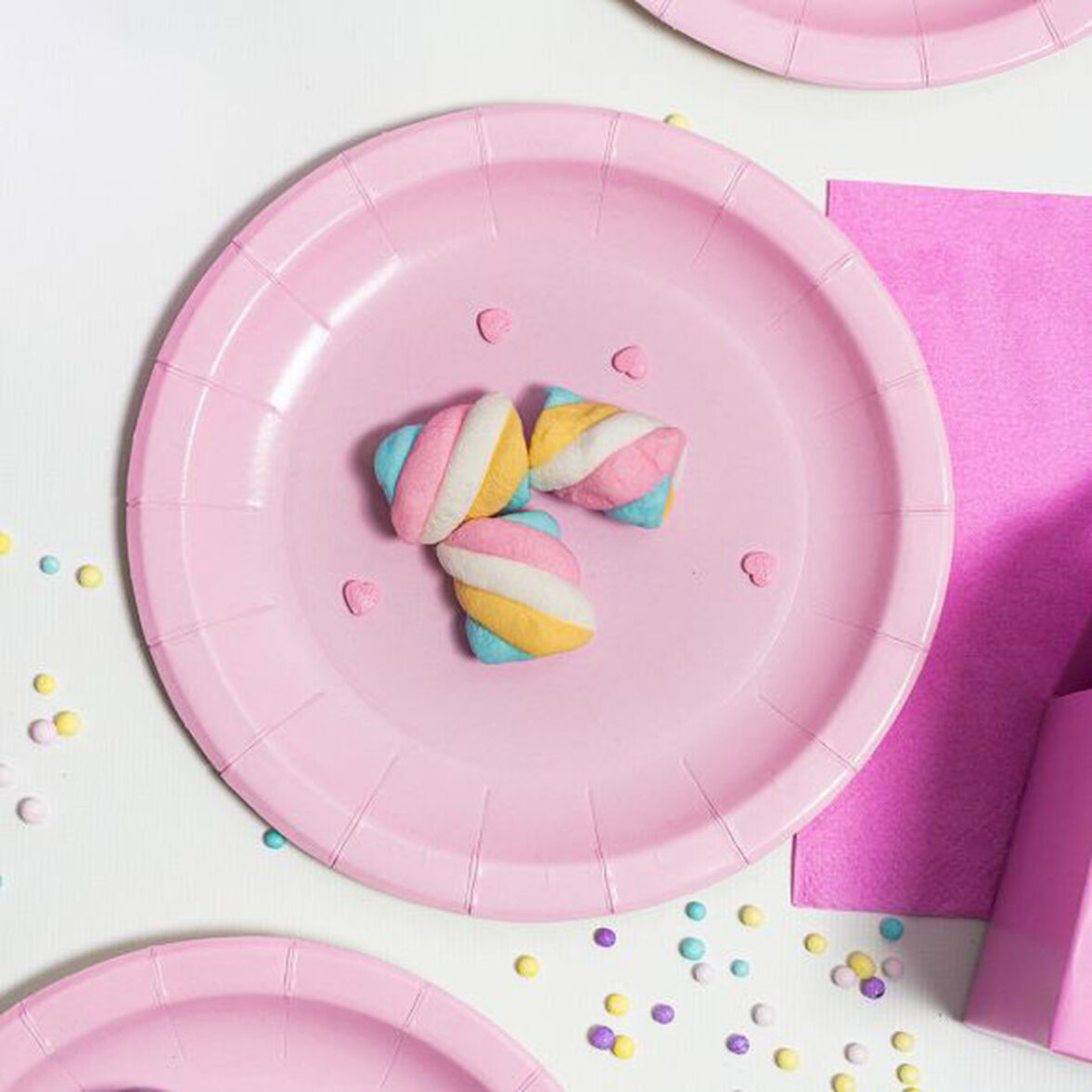 Set de Platos Algon Rosa 20 cm 10 Piezas (24 Unidades) - Imagen 5