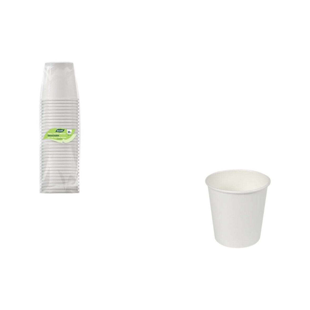 Set de Vasos Algon Blanco 80 ml 30 piezas (24 Unidades) - Imagen 4