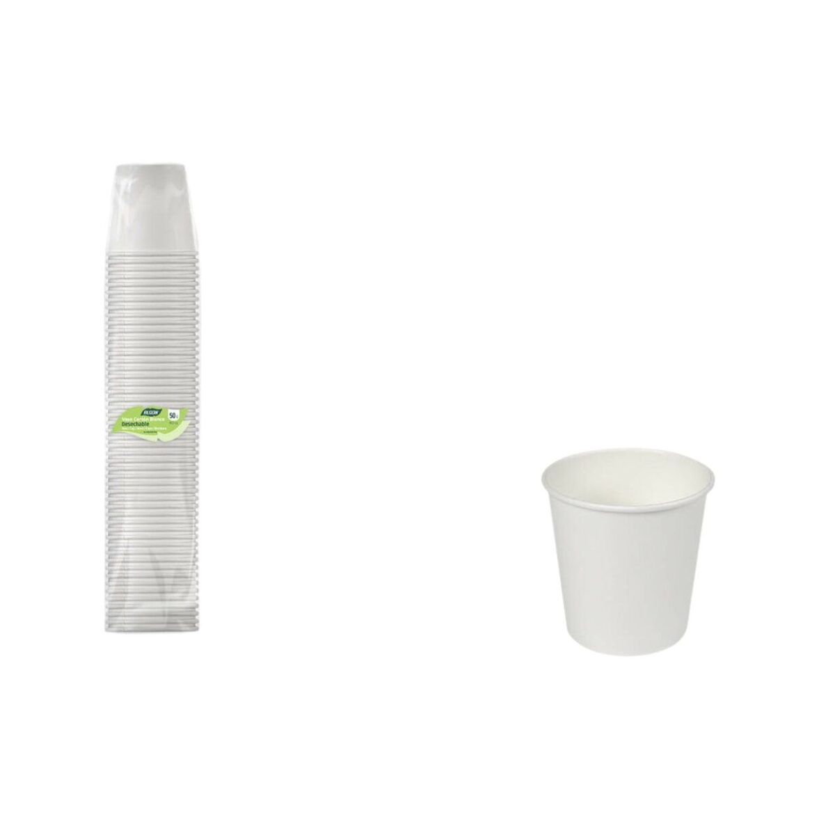 Set de Vasos Algon Blanco 80 ml 50 Piezas (18 Unidades) - Imagen 5