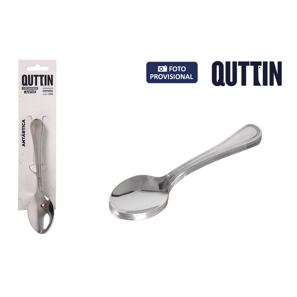 Cuchara de Postre Quttin Antartica 1,5 mm 6 Piezas (12 Unidades) - Imagen 3