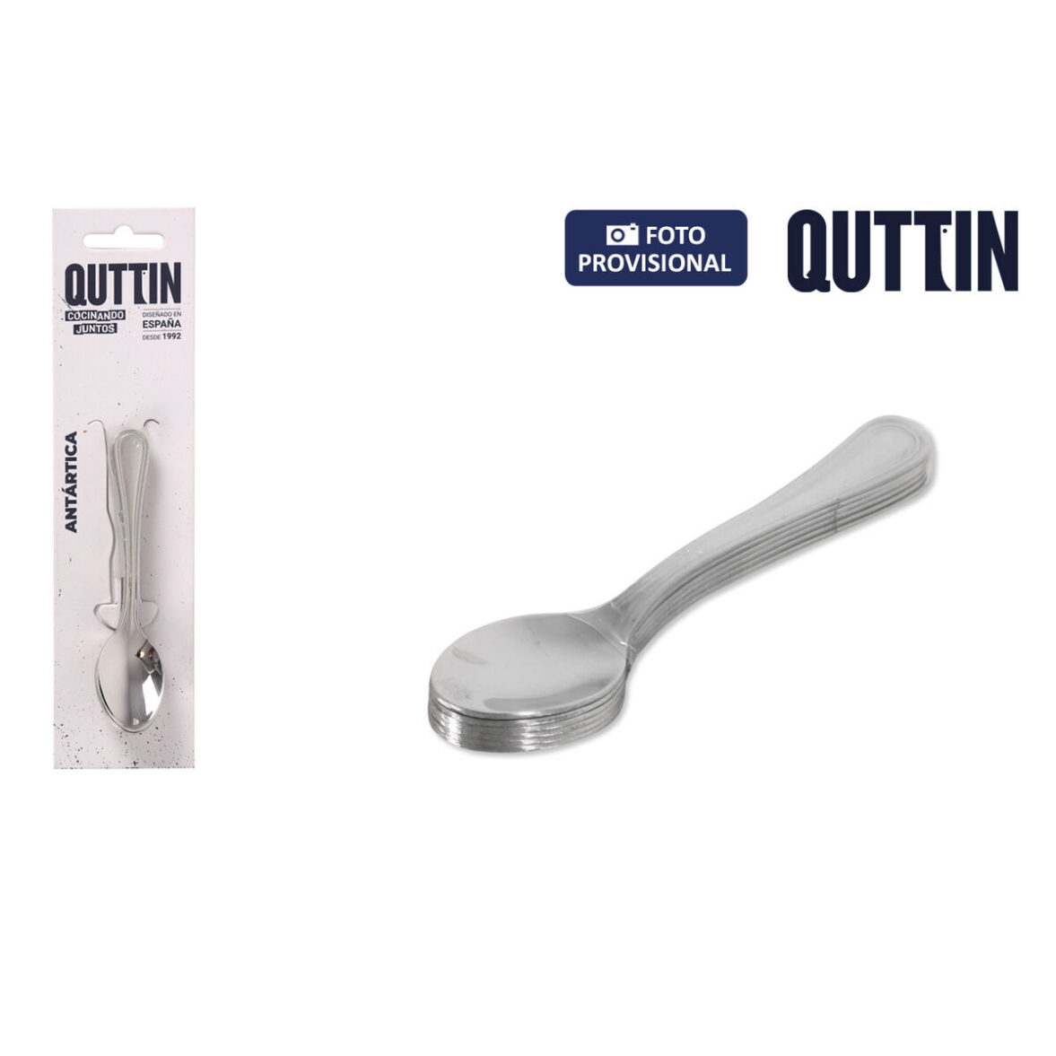 Cuchara de Postre Quttin Antartica 6 Piezas (12 Unidades) - Imagen 4