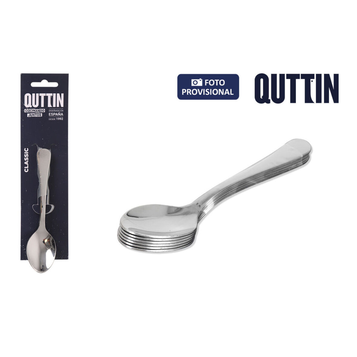Cuchara de Postre Quttin Classic 6 Piezas (12 Unidades) - Imagen 3