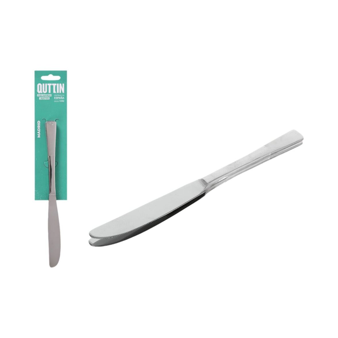 Set de Cuchillos Quttin Madrid Acero Inoxidable 22 x 1,7 cm 2 Piezas (12 Unidades) - Imagen 4