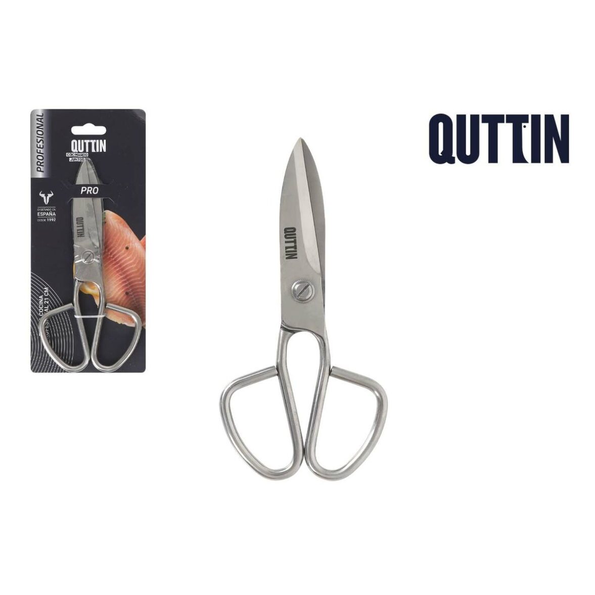 Tijeras de Cocina Quttin Pro 21 cm (6 Unidades) - Imagen 3