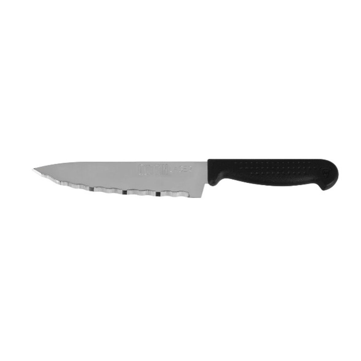 Cuchillo de Cocina Quttin Laser Negro Plateado 28 x 6 x 1,3 cm (36 Unidades) - Imagen 4