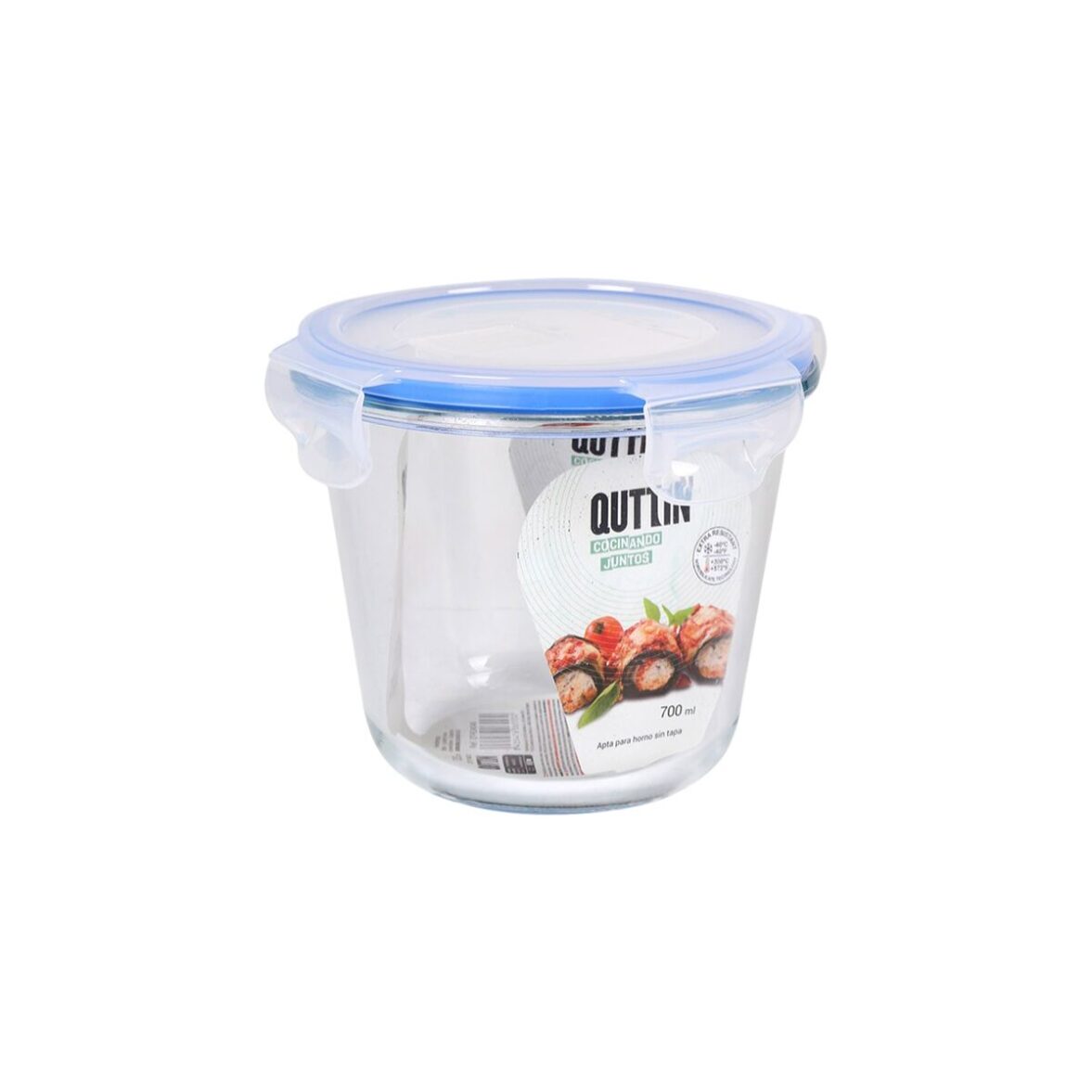 Fiambrera Hermética Quttin Transparente 700 ml (6 Unidades) - Imagen 3
