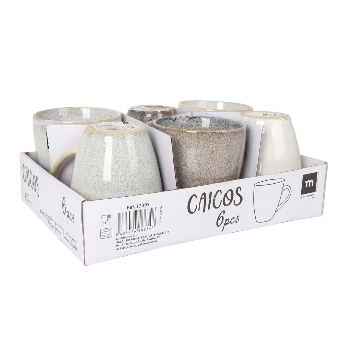 Taza Mug La Mediterránea Caicos 450 ml (24 Unidades) - Imagen 5