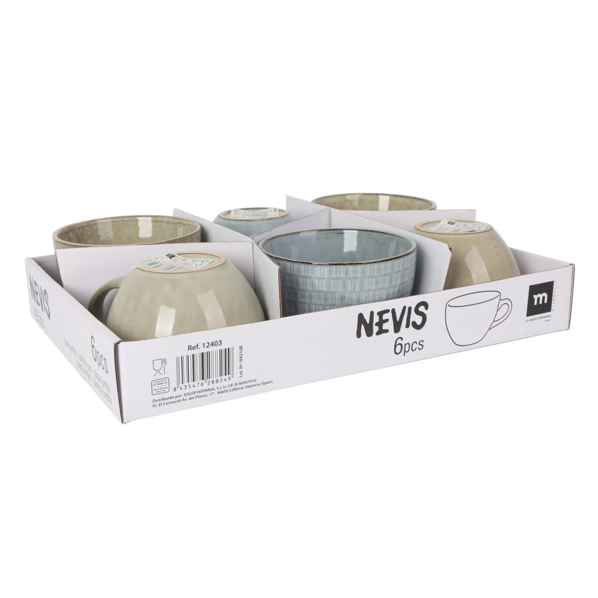 Taza La Mediterránea Nevis 425 ml (24 Unidades) - Imagen 3