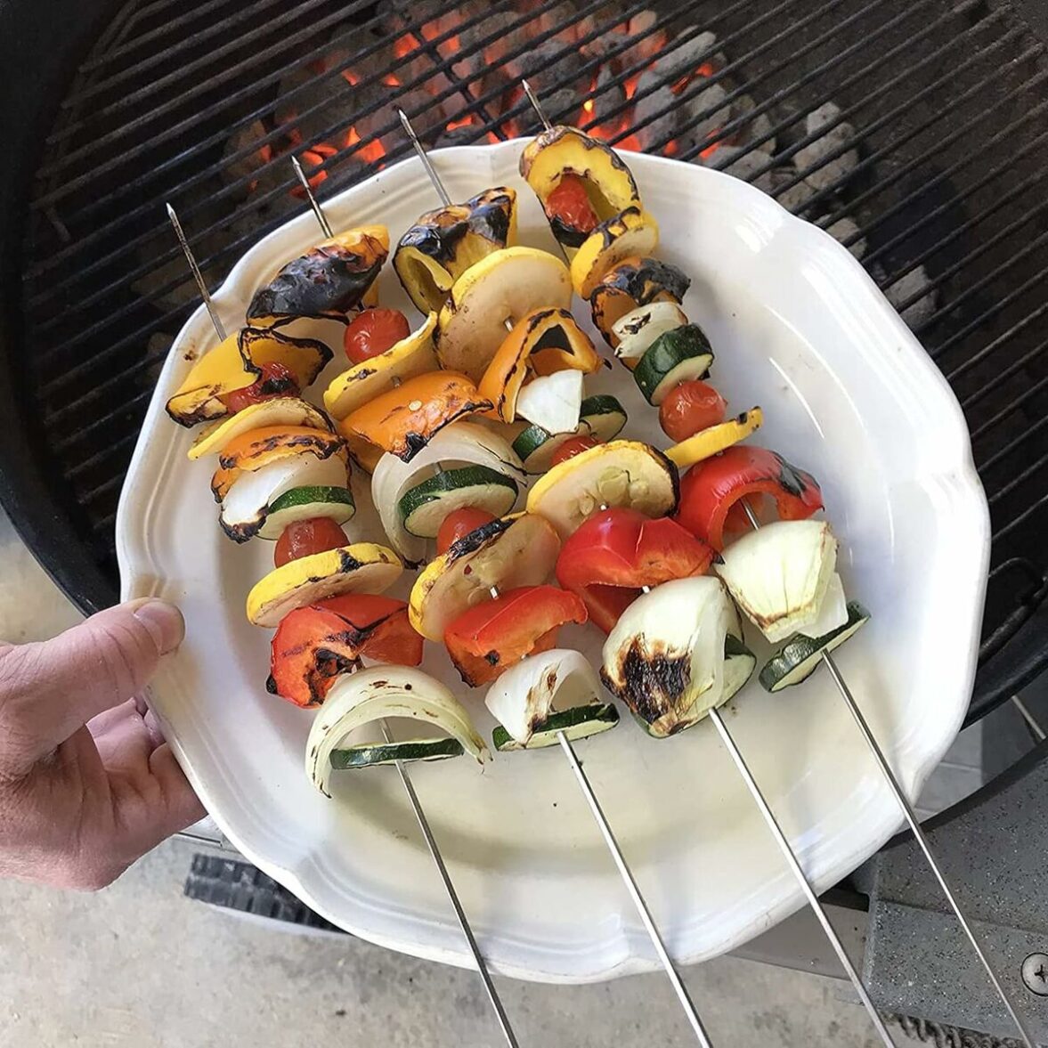 Set de Pinchos para Barbacoa Algon Metal 35 cm 12 Piezas (24 Unidades) - Imagen 5