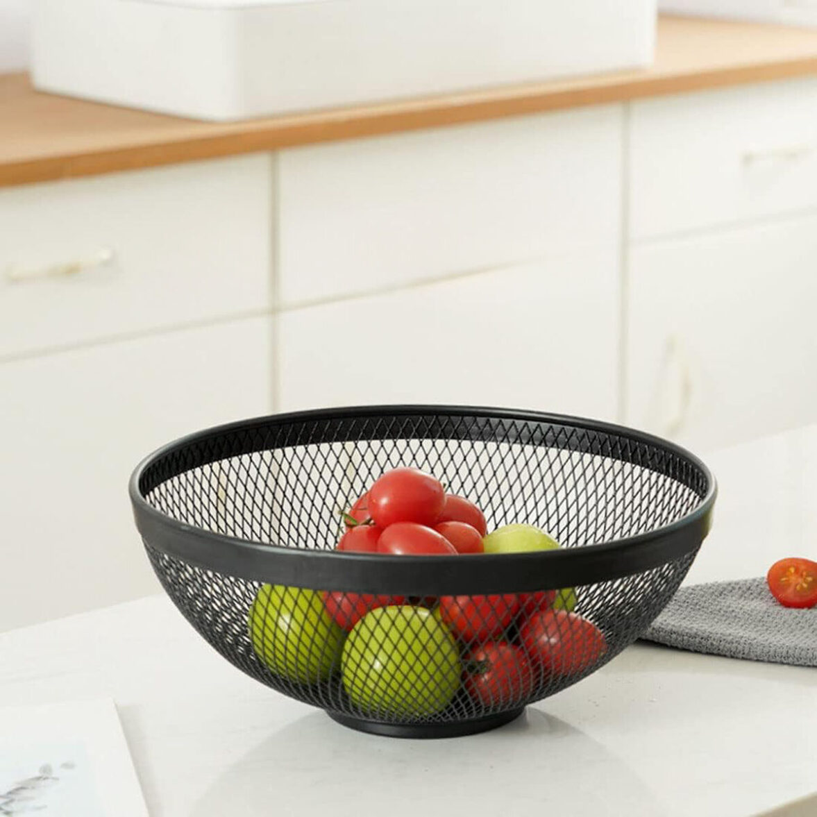 Frutero Confortime Negro Metal 26 x 12,5 cm (12 Unidades) - Imagen 5