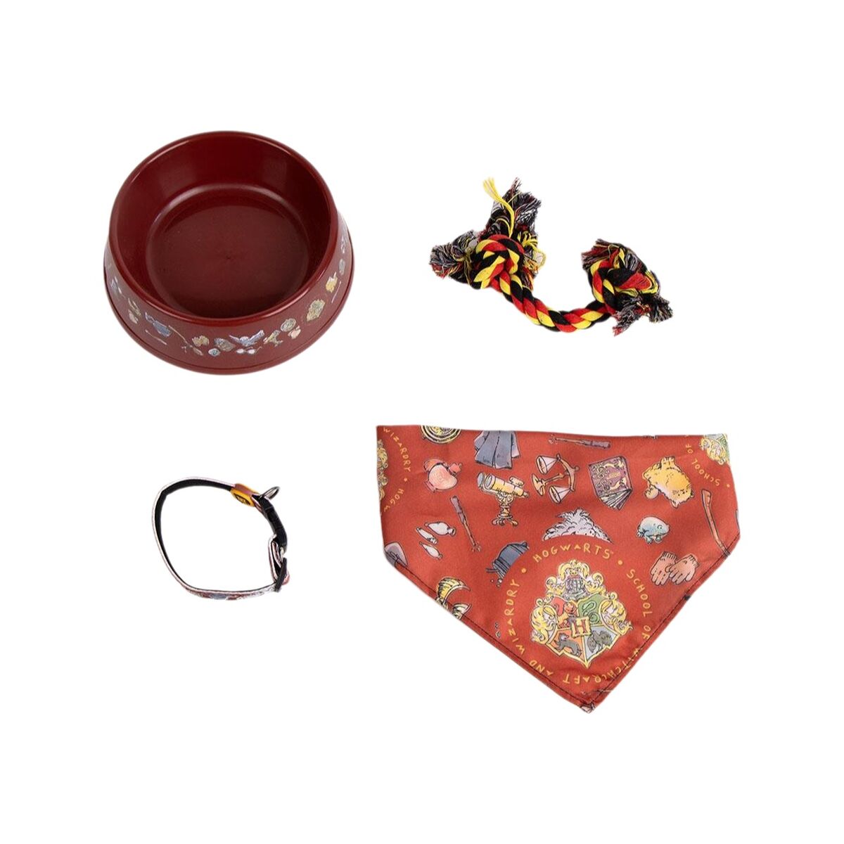 Set de Regalo Harry Potter Rojo Oscuro 21,0 x 21,0 x 8,8 cm Perro 4 Piezas