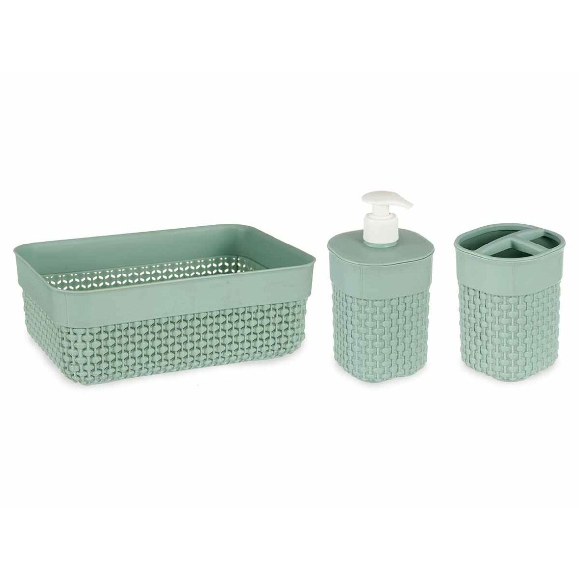 Set de Baño Berilo PP-107-3 Verde Plástico (12 Unidades) - Imagen 3