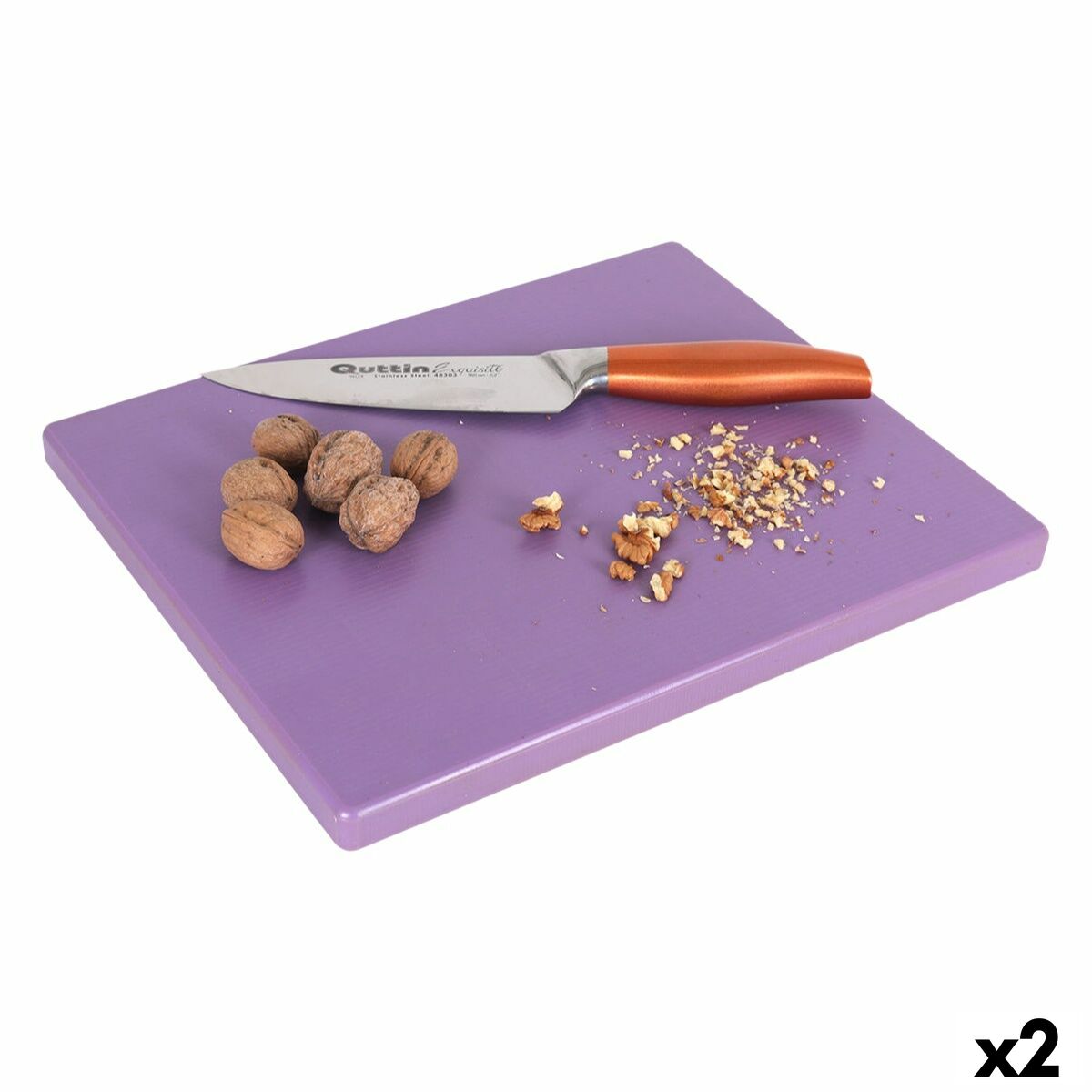 Tabla de cortar Violeta 40 x 40 x 4 cm (2 Unidades)