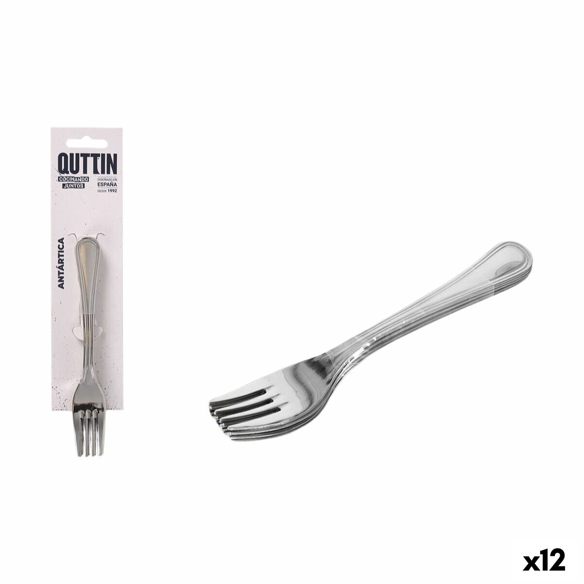 Tenedor Quttin Antartica 6 Piezas (12 Unidades)