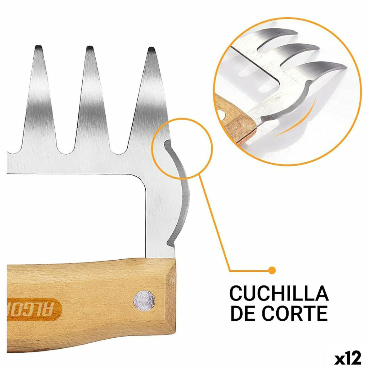 Desmenuzador de carne Algon 1,8 mm 2 Piezas (12 Unidades) - Imagen 3