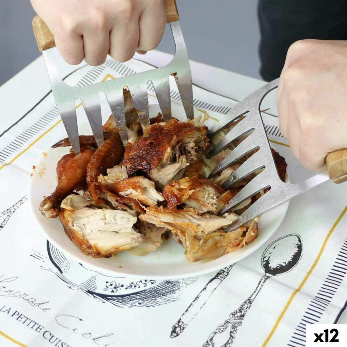 Desmenuzador de carne Algon 1,8 mm 2 Piezas (12 Unidades) - Imagen 6