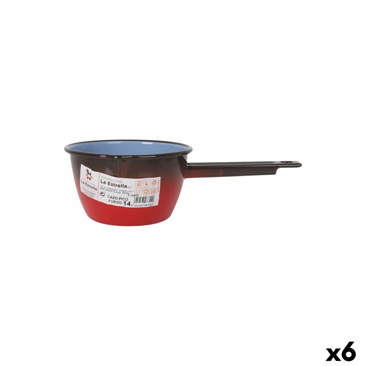 Cazo La Estrella Fuego 1,1 L 28,8 x 15,3 x 9 cm (6 Unidades)