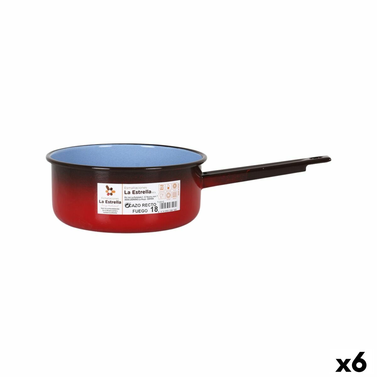 Cazo La Estrella Fuego 2,2 L 34,5 x 19,5 x 10 cm (6 Unidades)