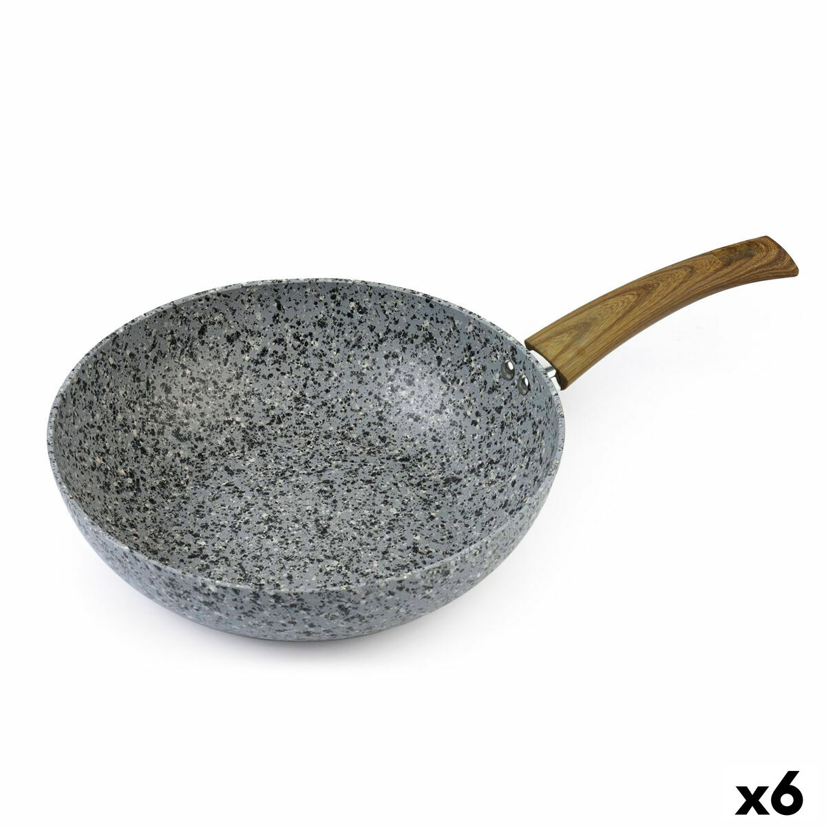 Sartén Wok Quttin 28 cm (6 Unidades)