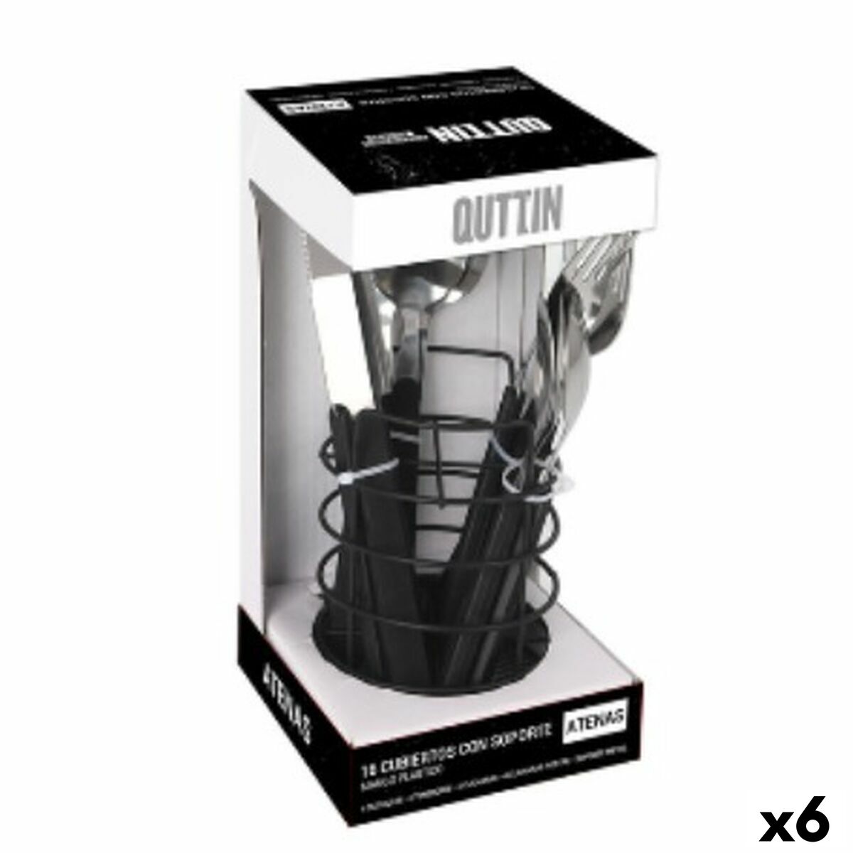 Cubertería Quttin Atenas (6 Unidades)