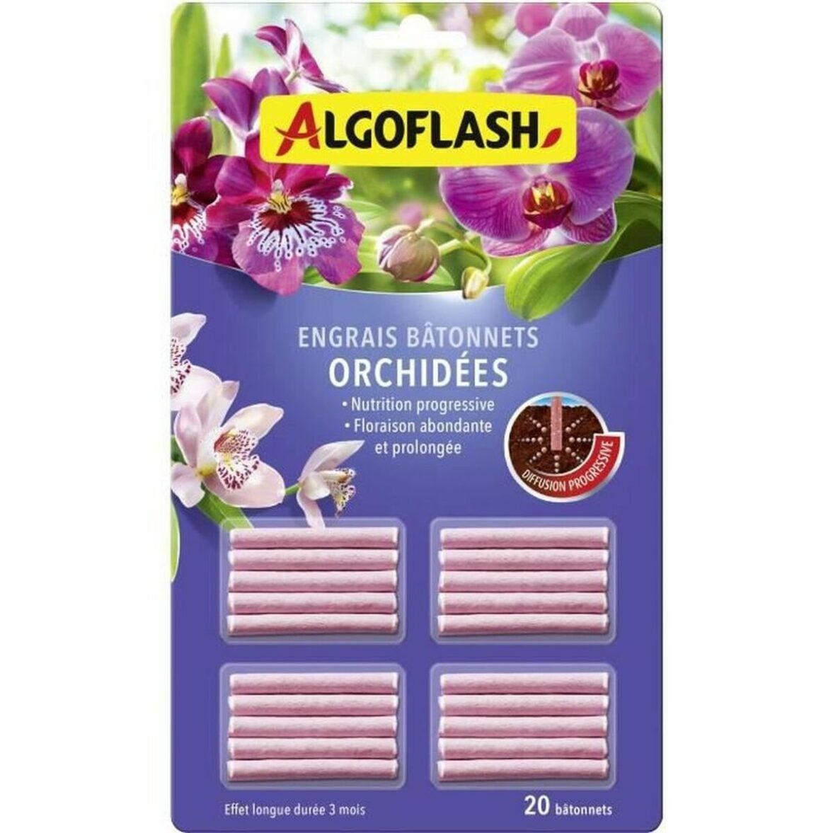 Fertilizante para plantas Algoflash Orchid 20 Unidades