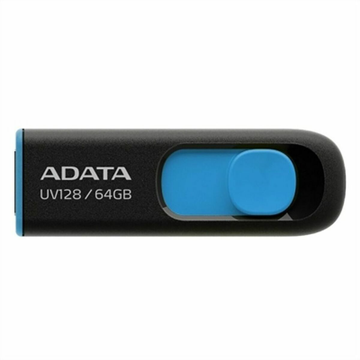 Memoria USB Adata 64GB DashDrive UV128 Azul Negro 64 GB - Effik Store