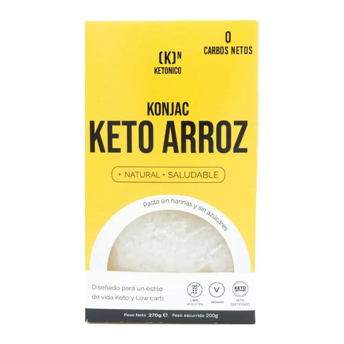 Pasta de arroz Ketonico Conscious Konjac (8 Unidades) - Effik Store