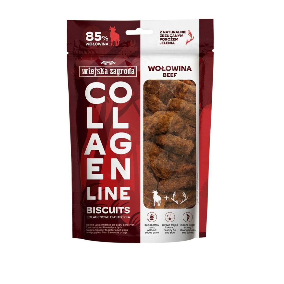 Snack para Perros WIEJSKA ZAGRODA Collagen Line Carne de vacuno 90 g