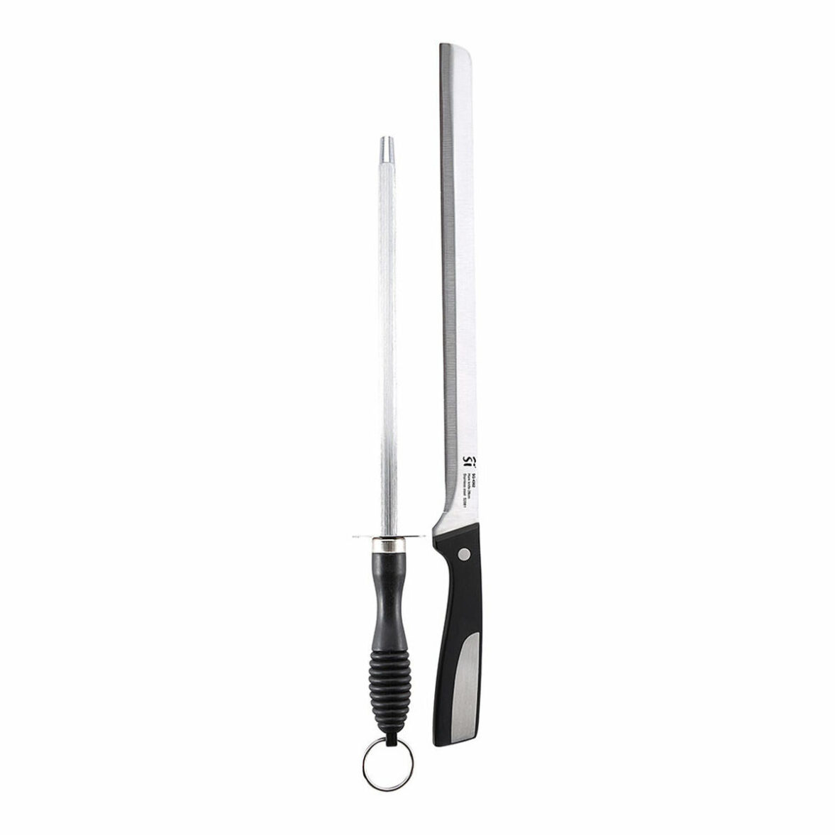 Cuchillo Jamonero San Ignacio SG-4362 Acero Inoxidable Chaira 2 Piezas