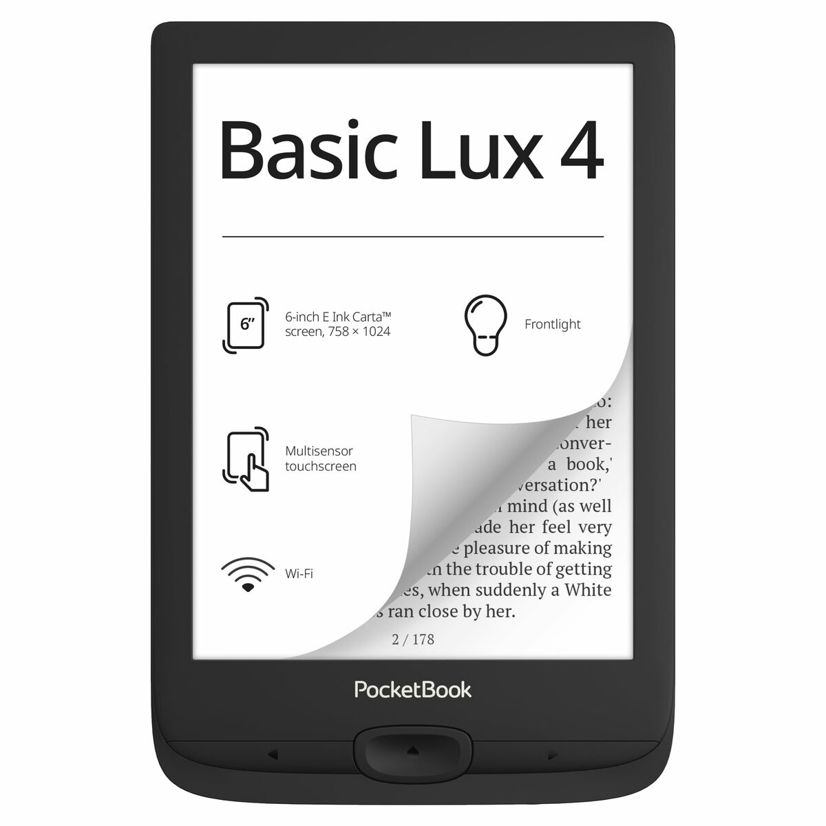 eBook PocketBook LUX 4 8 GB RAM Negro - Effik Store