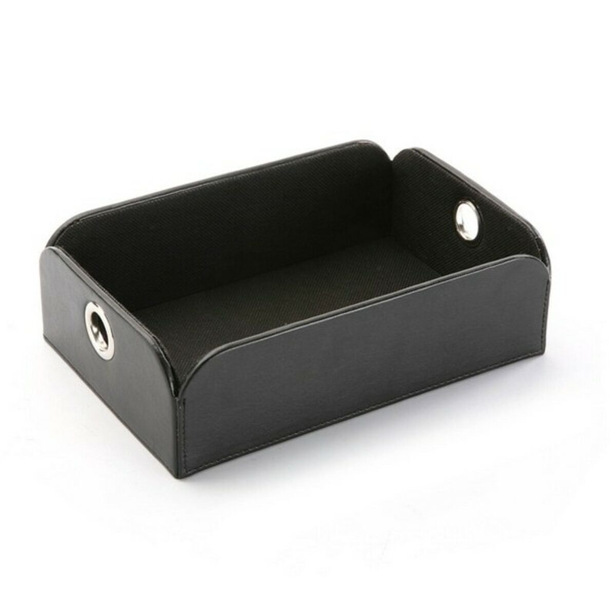 Vaciabolsillos Versa Negro Polipiel Metal Poliéster (13 x 6,5 x 20 cm) - Effik Store