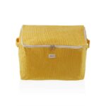 Caja de Almacenamiento Versa Corduroy 38 x 26 x 26 cm Amarillo - Effik Store