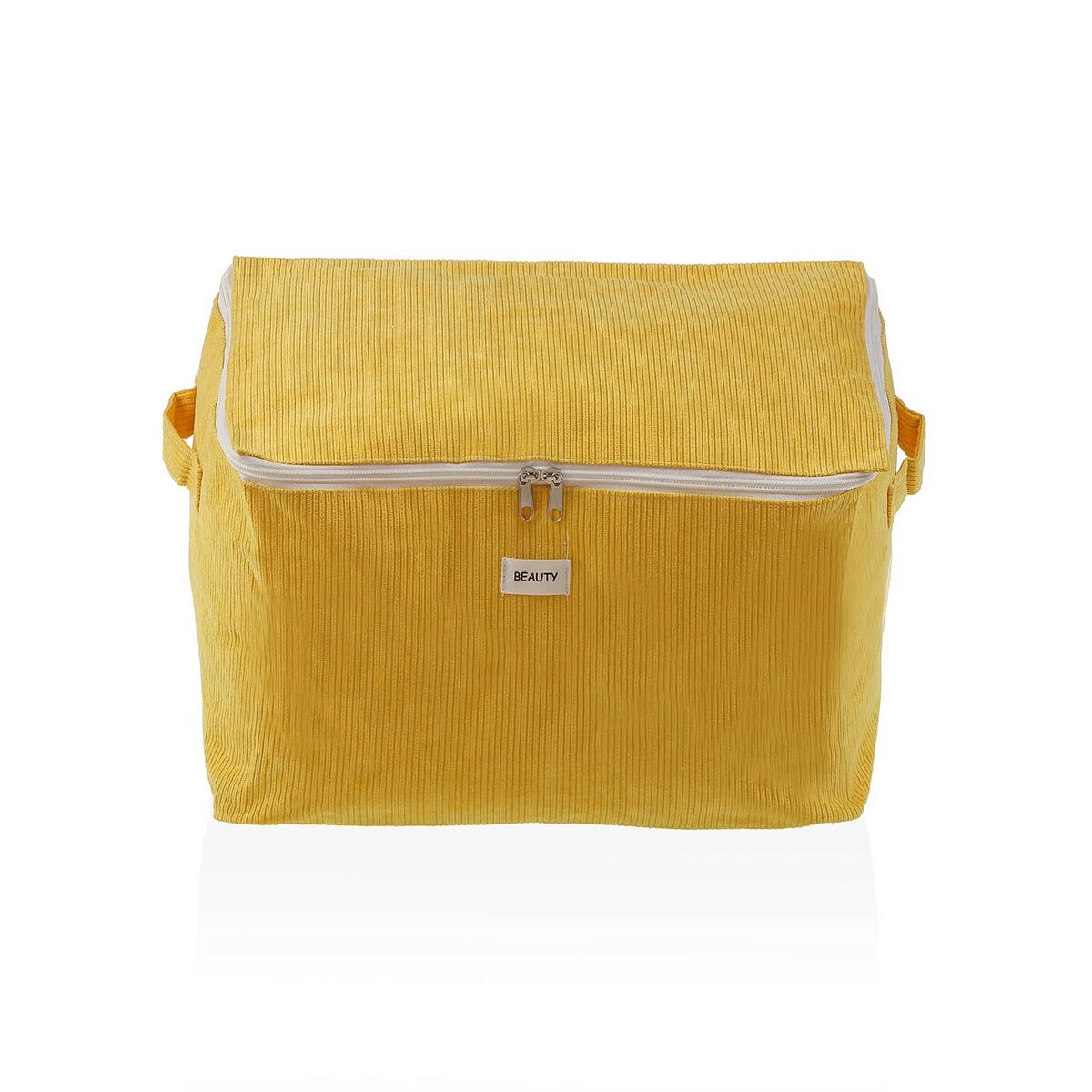 Caja de Almacenamiento Versa Corduroy 38 x 26 x 26 cm Amarillo - Effik Store