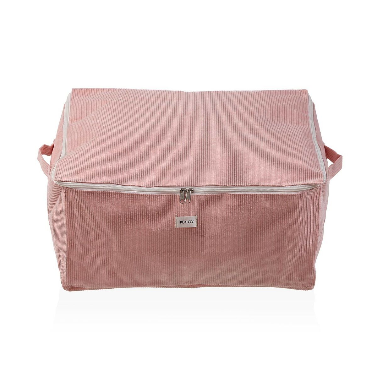 Caja de Almacenamiento Versa Corduroy 40 x 25 x 50 cm Rosa - Effik Store