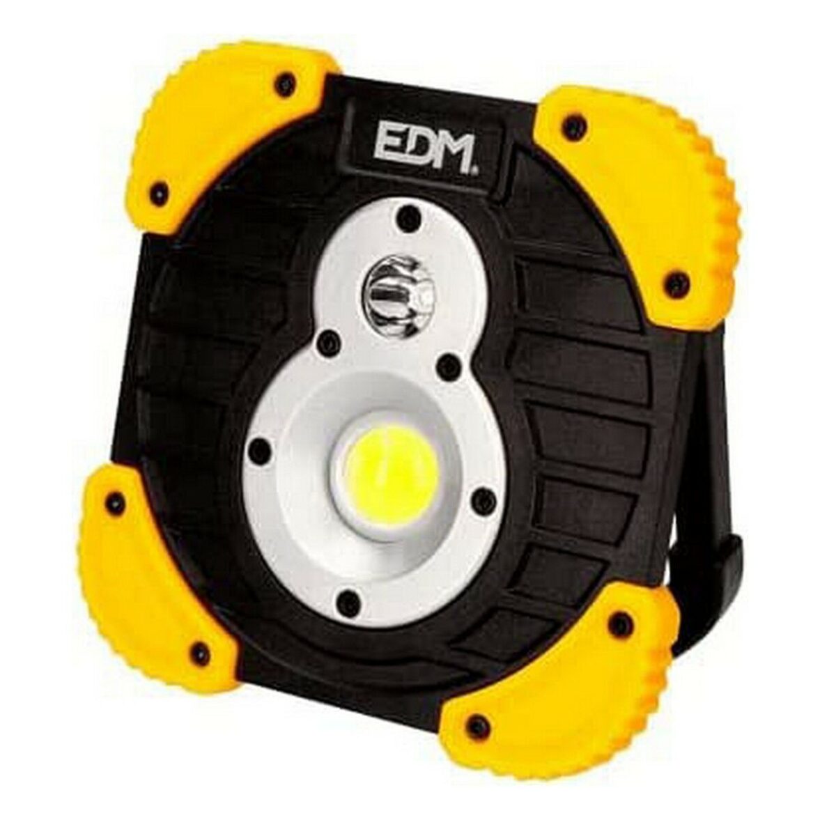 Linterna LED EDM 36377 XL Amarillo Negro 15 W 250 Lm 750 Lm Foco Recargable