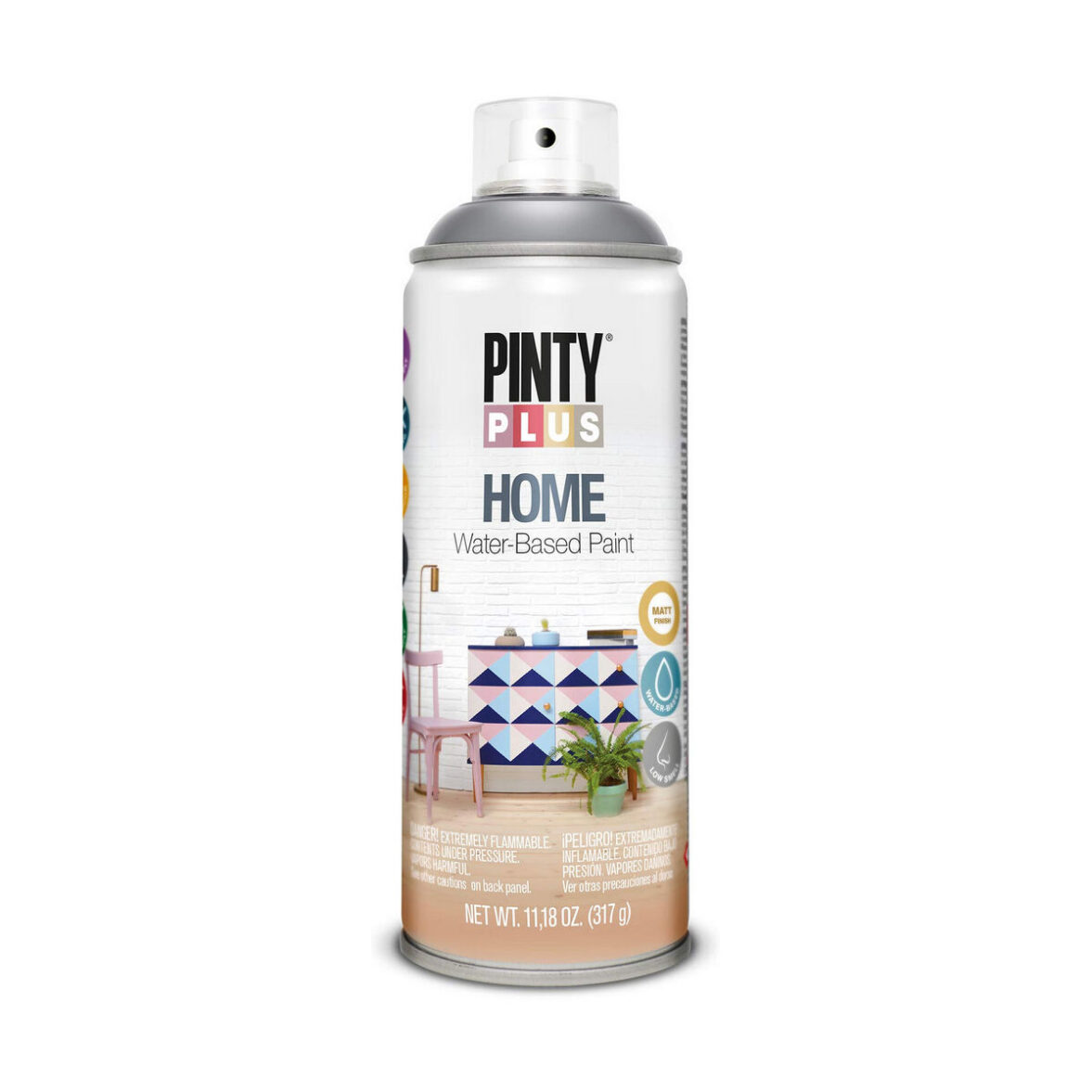 Pintura en spray Pintyplus Home HM418 400 ml Thundercloud Grey