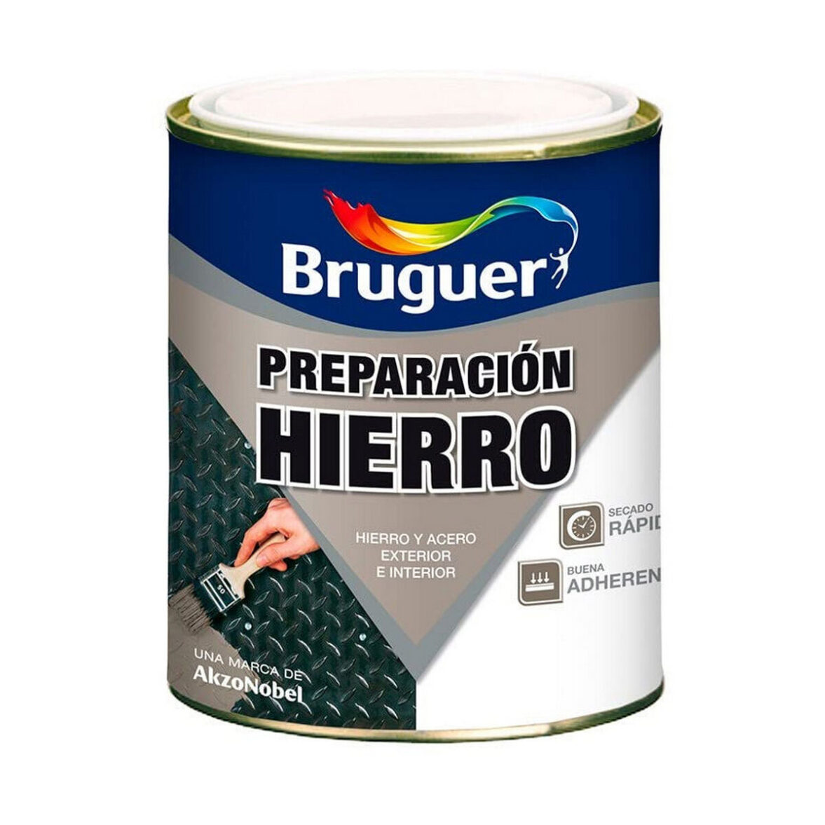 Preparación de superficies Bruguer 5322601  Hierro Secado rápido Imprimación Gris 750 ml Mate