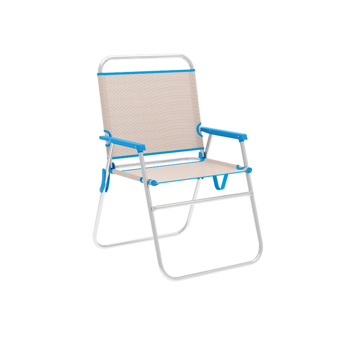 Silla Plegable Marbueno Azul Beige 52 x 80 x 56 cm - Effik Store