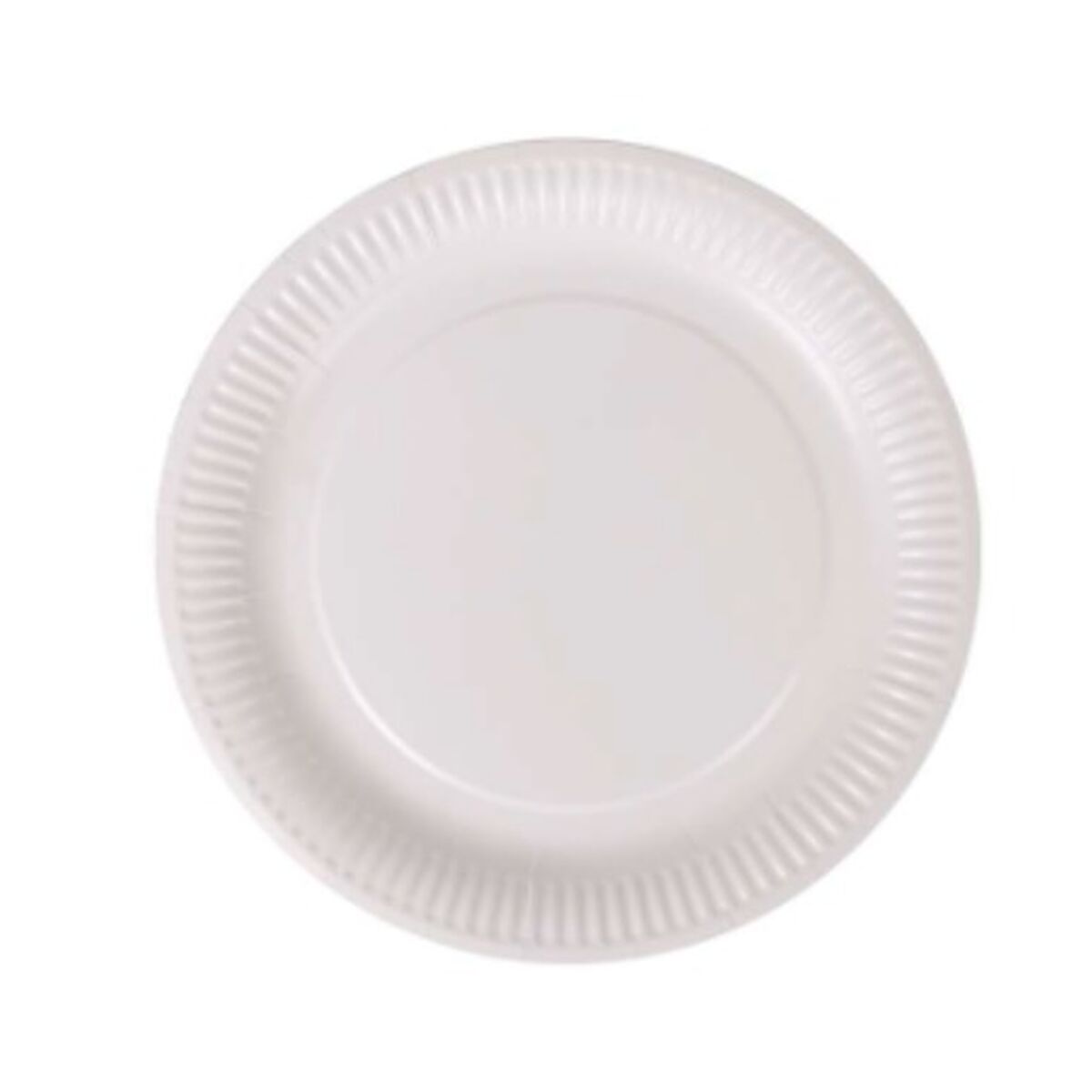 Set de Platos Algon Blanco Cartón Desechables 23 cm 100 Unidades - Effik Store