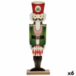 Figura Decorativa Cascanueces Blanco Negro Rojo Verde Madera 10 x 60 x 19 cm (6 Unidades) - Effik Store