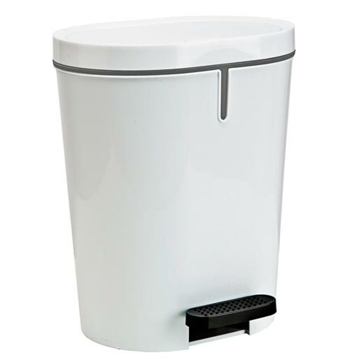 Papelera con Pedal Denox Blanco Rectangular 25 L